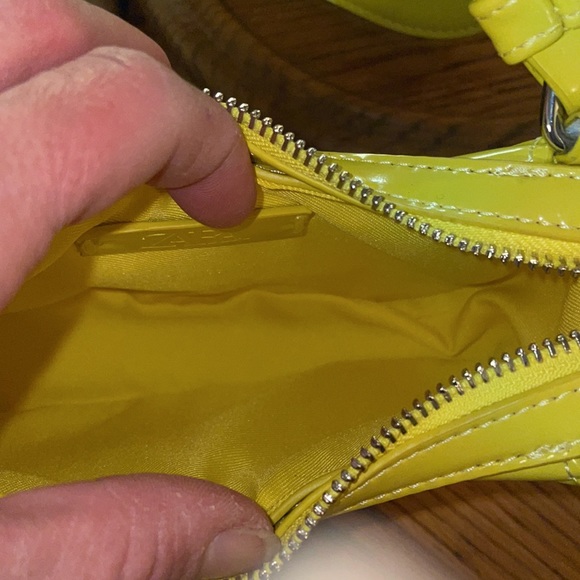 Zara Vibrant Yellow Mini Bag with Silver hardware - Picture 5 of 6